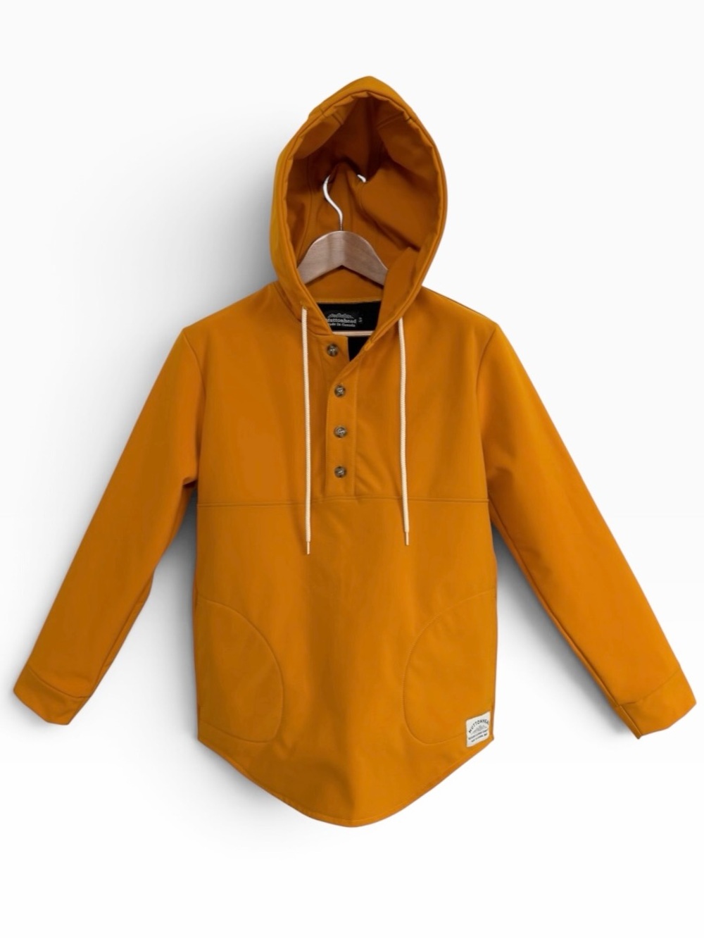 Muttonhead Waterproof Softshell Hoodie Mustard Made Canada Outdoor Jacket Unisex